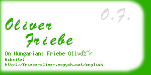 oliver friebe business card